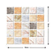 Removable 3D Tile-Effect Wall Stickers Style23