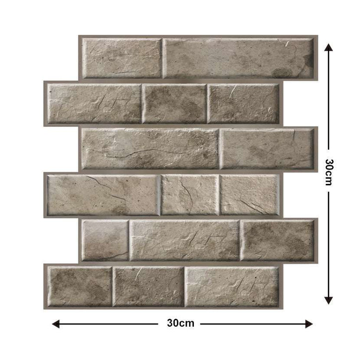 Removable 3D Tile-Effect Wall Stickers Style3