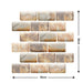 Removable 3D Tile-Effect Wall Stickers Style7 10PCS
