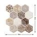 Removable 3D Tile-Effect Wall Stickers Style11