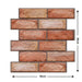 Removable 3D Tile-Effect Wall Stickers Style4