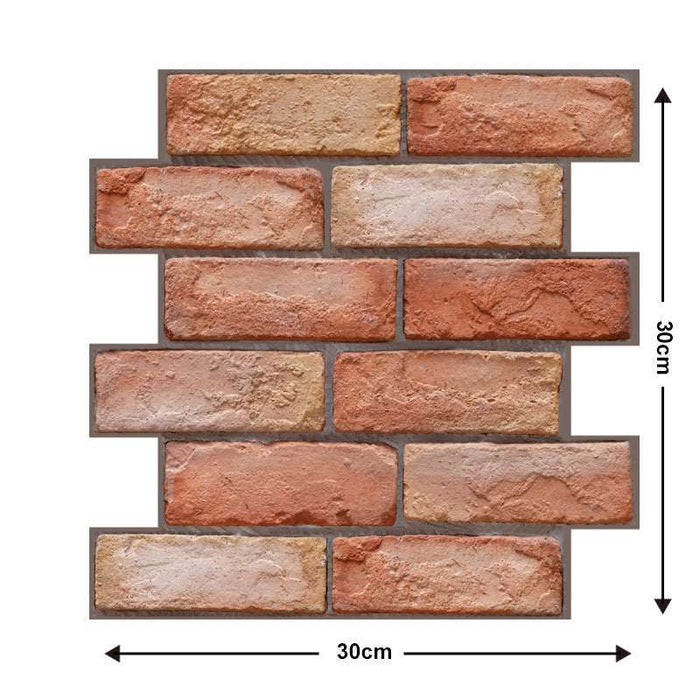 Removable 3D Tile-Effect Wall Stickers Style4