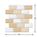 Removable 3D Tile-Effect Wall Stickers Style22