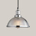 Retro Semicircle Creative Bar Single-head Lamps Silver Stripes
