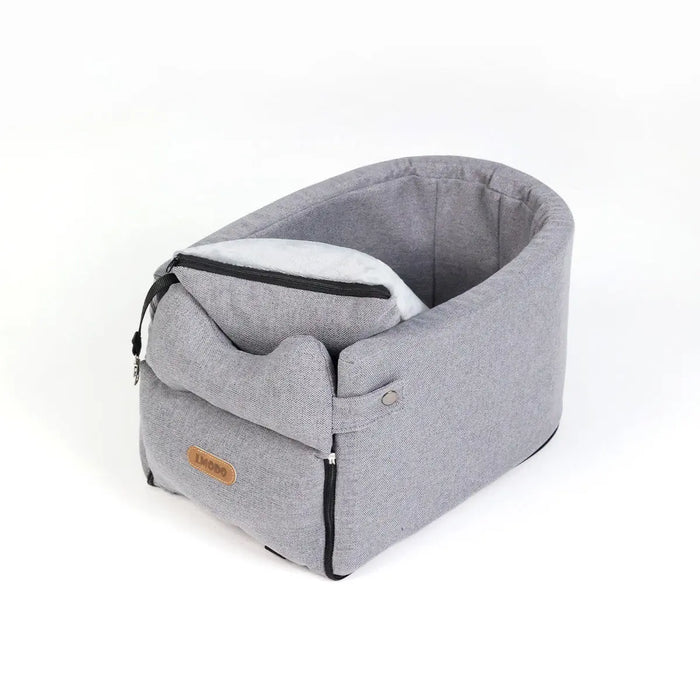 Center-Console Pet Car Seat – 2 Colors Gray Average Size