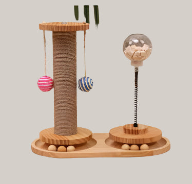 Interactive Cat Treat Dispenser Double round designpillar