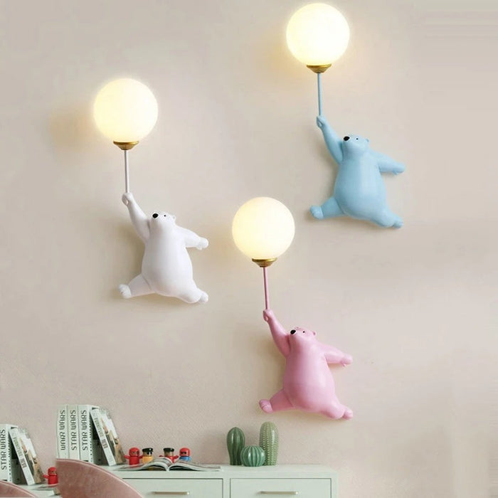Modern Bear Pendant Wall Lamps