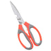 Kitchen Multi-function Auxiliary Scissors 21.5x8.3cm Orange Gray