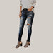 Women's jeans pants 03 Navy Blue