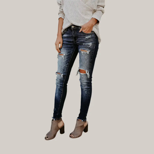 Women's jeans pants 03 Navy Blue