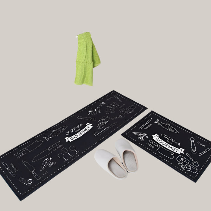 Absorbent Non-Slip Kitchen Mat, 40 × 60 or 40 × 120 cm 17 Style
