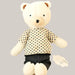 Sugar Prince Bear Plush Polkadot white