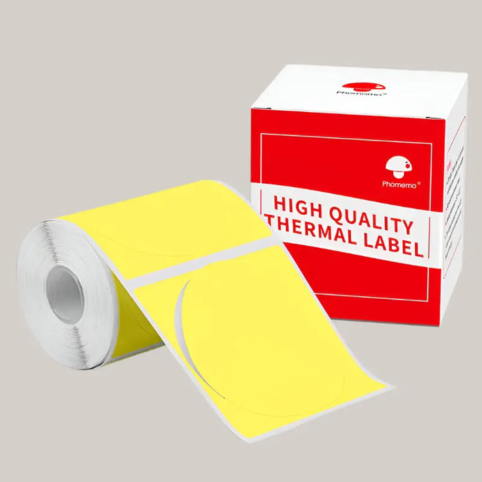 New Handheld Bar Code Printer Yellow Round 50X50mm