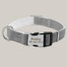 Personalized Dog Collar with ID Tag Grey