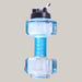 Dumbbell-Shaped 2.2 L Water Bottle – 5 Colors Blue