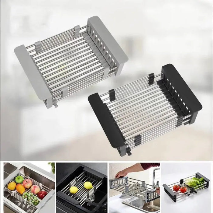 Stainless Steel Over-the-Sink Drain Basket