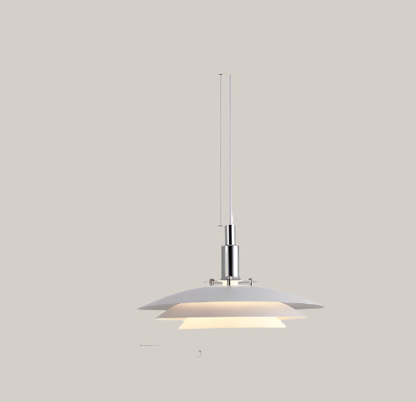 UFO-Shaped Iron LED Pendant Light Full Spectrum Tricolor 480mm single head aluminum