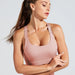 Solid Cross Back Padded Crop Tops