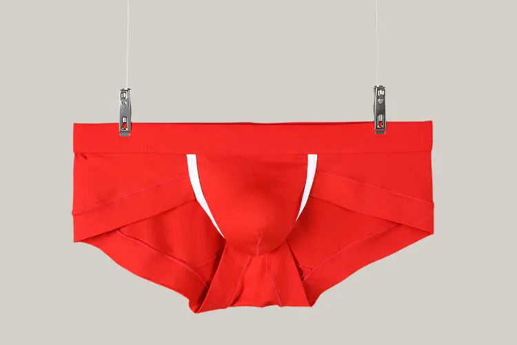 Mens Fashion Underwear Flat Angle Low Red