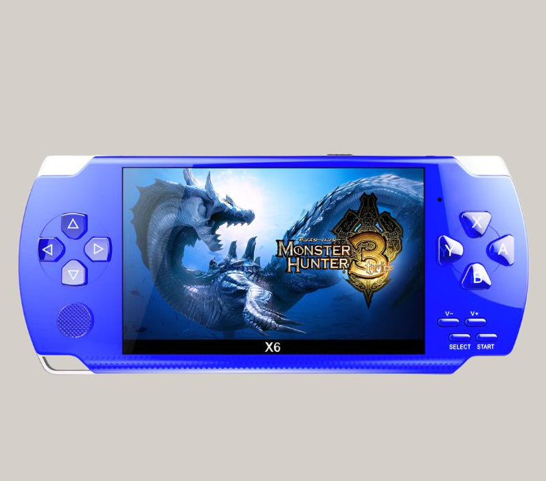 4.3-Inch Handheld Arcade Game Console Blue USB