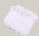 Black And White Gray Boat Socks White One size 10PCS