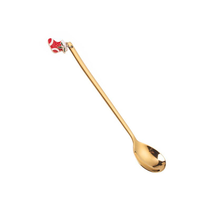 410 Stainless Steel Christmas Dessert Spoon, 13.5 cm 5style