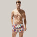 Men's Beach Shorts Red and white