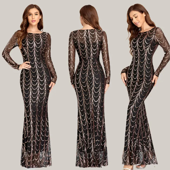 Sequins Women Maxi Dresses Figure2