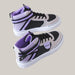 Women's White Casual Sneakers Purple