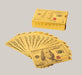 Playing Cards Gold Foil Playing USD