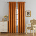 Flannel Room-Darkening Curtains, Set of 2 Orange