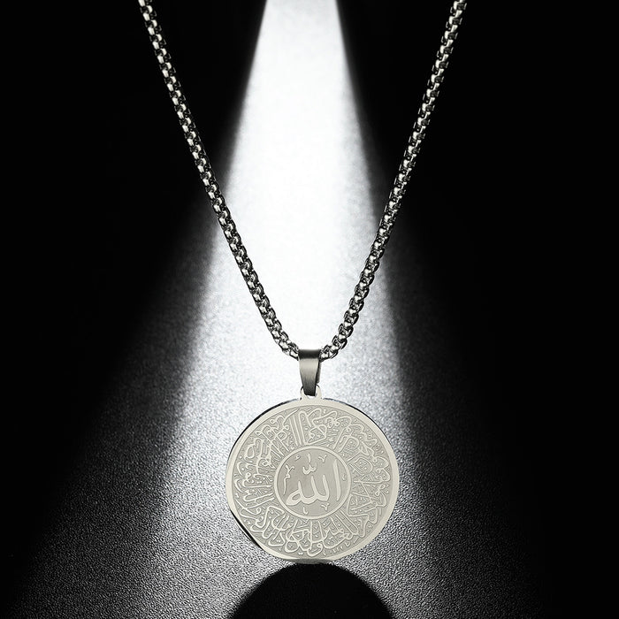Men Calligraphy Necklace