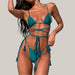 Women Swimwear Sexy Bikini Peacock orchid