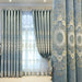 European Embroidered Chenille Room-Darkening Curtain Fabric