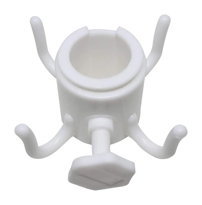 Beach Umbrella Pole Hanger – 4 Hooks, 3 Colors White