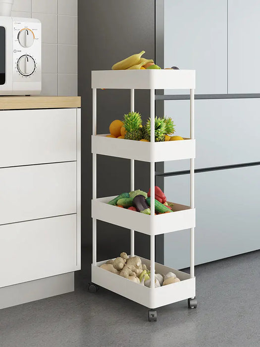 4-Tier Plastic Multipurpose Storage Shelf