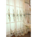 Embroidered Polyester Room-Darkening Curtain Fabric