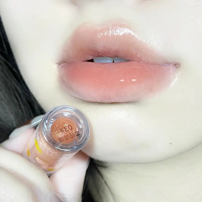 Sheer Glitter Lip Gloss, 6 Shades 03 Kumquat