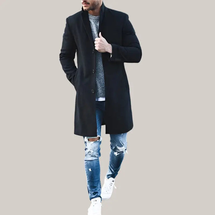 Fashion Winter Men's Trench Long Jackets