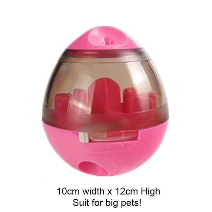 Interactive Treat-Dispensing Ball for Cats Pink Leaking ball