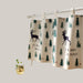 Christmas Reindeer Cotton-Linen Short Curtain