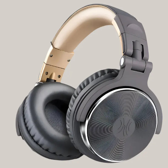 Stereo headphones with mic Grey