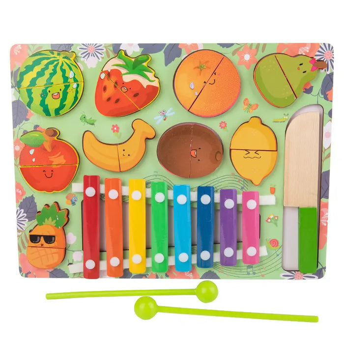 Wooden Activity Toy – Busy Board or Fruit Cutting Set