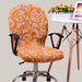Protective Computer Chair Cover Beige Printing Default