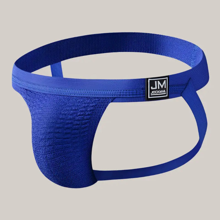 Mens Sports Fitness Rainbow Double Thong Blue