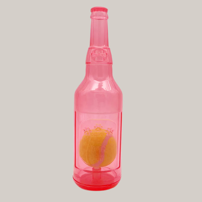 Water-Bottle Dog Toy Red