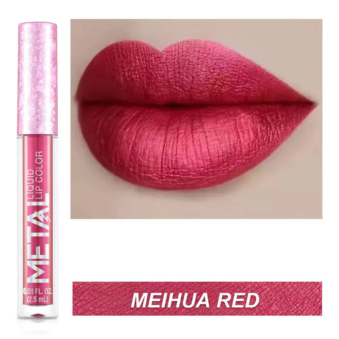 2.5 ml Metallic Finish Waterproof Lipstick MEIHUARED