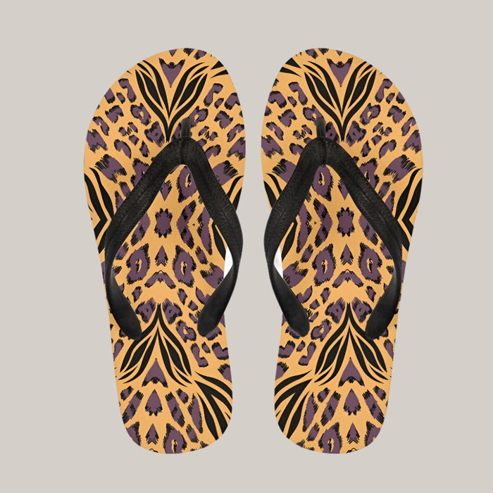 Animal-Texture Flip-Flops YSFD1022AB