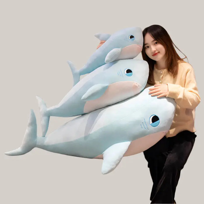 Large Shark Plush Toy – 60 to 110 cm, 2 Colors