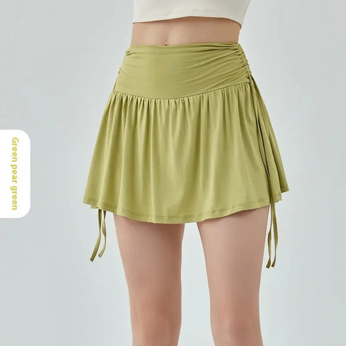 Running Badminton Yoga Skirts Women Green Pear Green